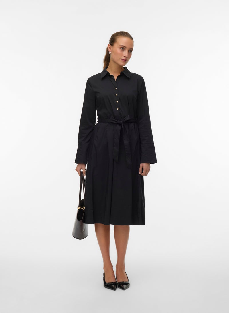VERO MODA Vmfriba Long Sleeve Calf Dress - Image 1